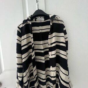 Frame Denim Bold Striped Blazer